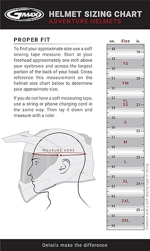 Miniatura 10 de Casco de aventura Gmax AT-21 Negro