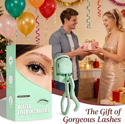 Miniatura 9 de Rizador de pestañas calentado que se calienta rápidamente en 5 segundos, rizador de pestañas eléctrico recargable para rizos de larga duración de 24