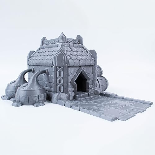 Miniatura 4 de Dwarf Settler - Terreno de la casa de la cervecería, perfecto para juegos de rol de mesa con temática enana, juegos de guerra y juegos de mesa de