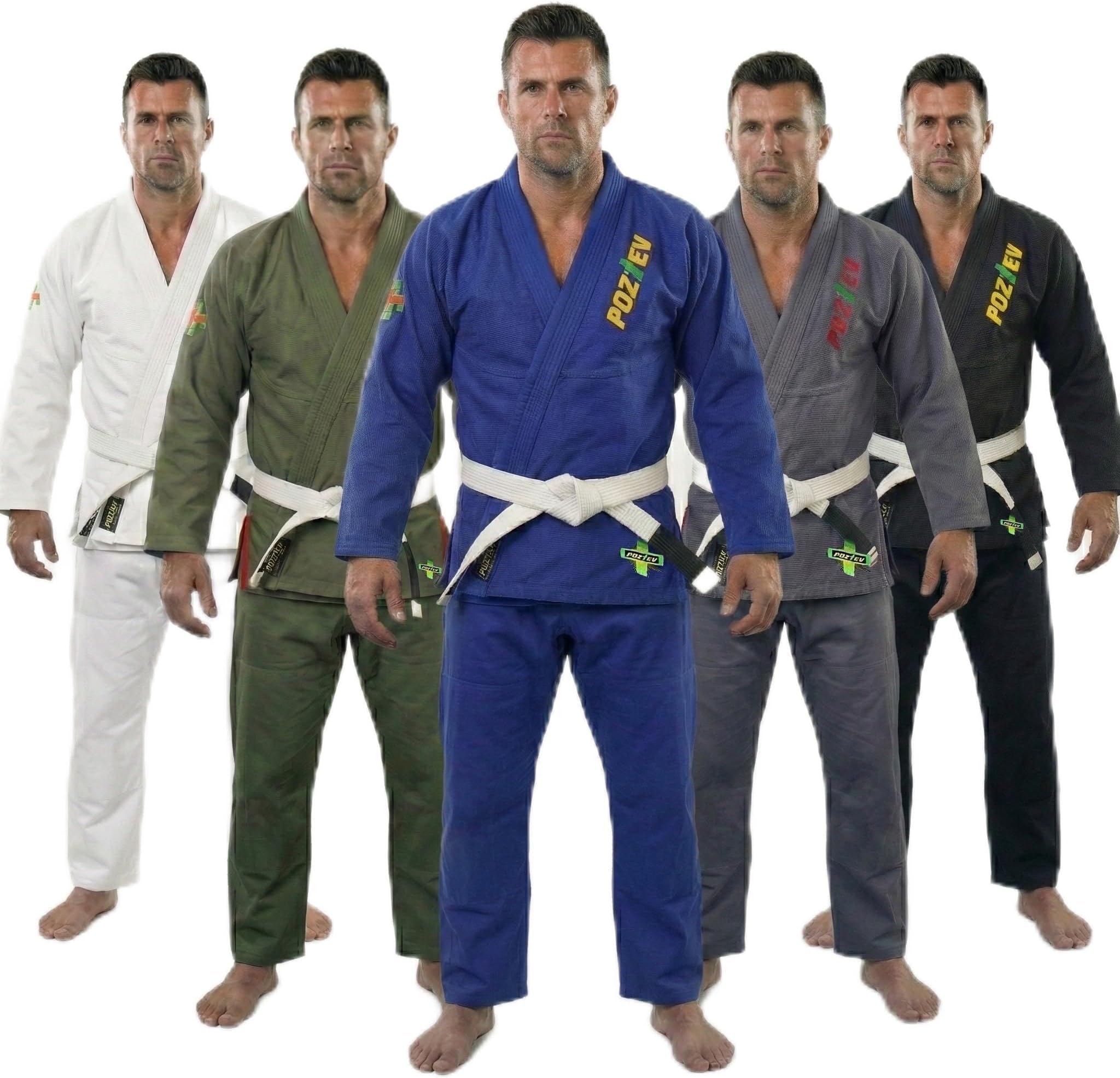 Brazilian Jiu Jitsu Gi for Men & Women BJJ Gi Grappling Kimonos Preshrunk Lightweight Fabric Martial Arts Uniform