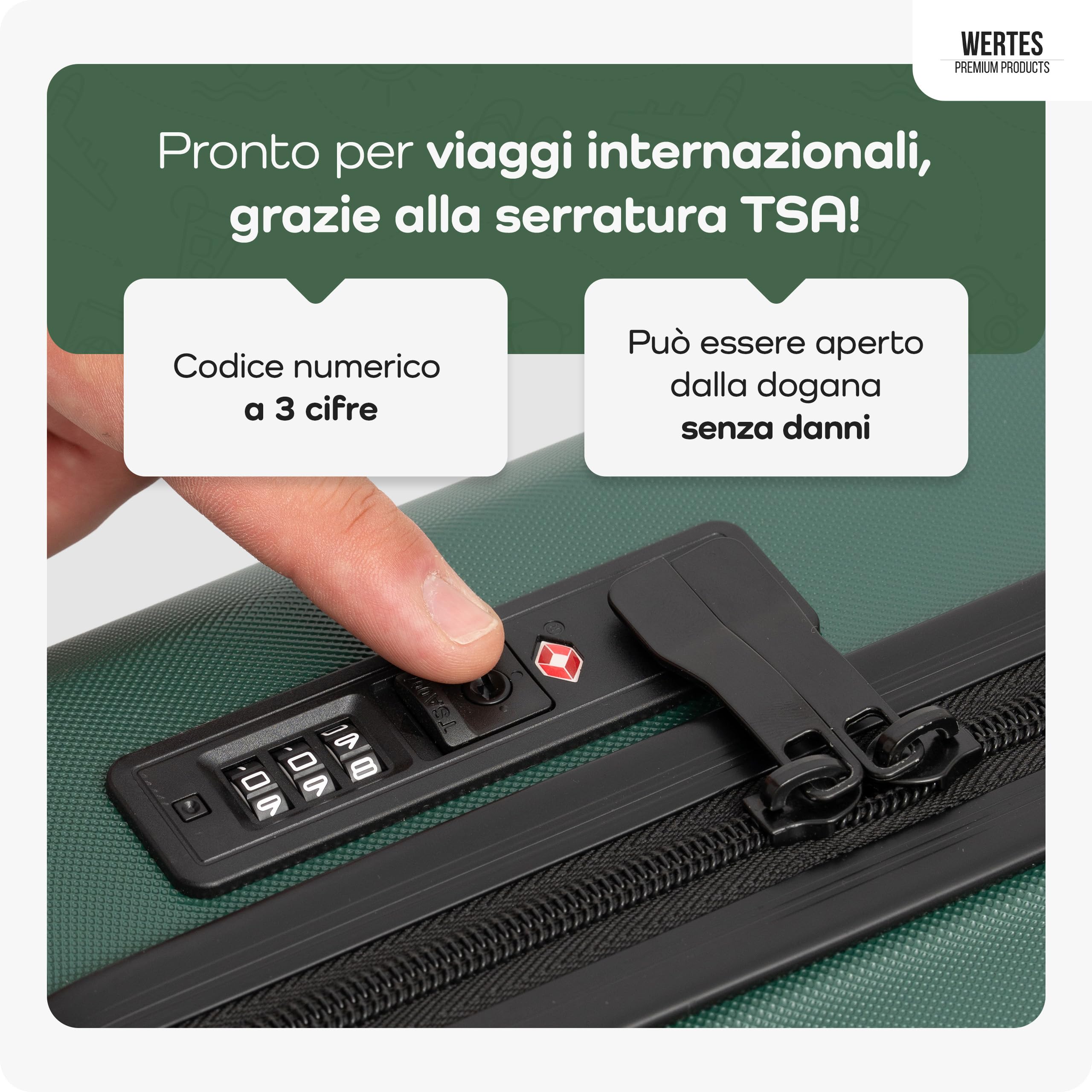 Valigia bagaglio a mano 55x40x20cm - adatta per Ryanair, Lufthansa, Eurowings e co. I Trolley da cabina 36L con rotelle morbide e pratico lucchetto TSA, valigia da cabina