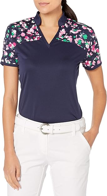 floral polo white
