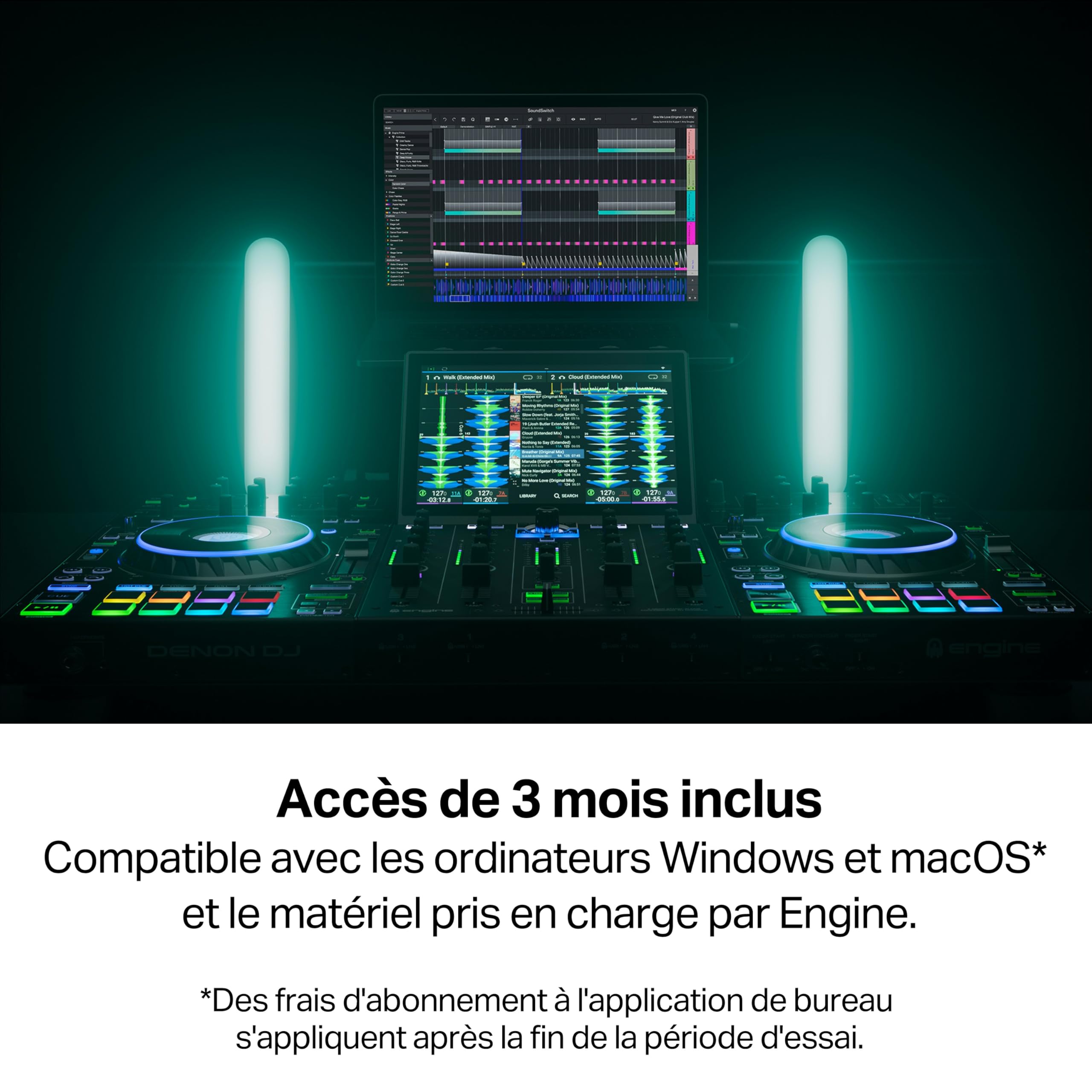 SoundSwitch DMX Micro Interface - USB Vers Interface DMX Ultracompacte avec 3 Mois D´Accès Gratuit au Logiciel SoundSwitch, Pour Creer et Personaliser des Jeux de Lumière et Des Eclairages de Scènes