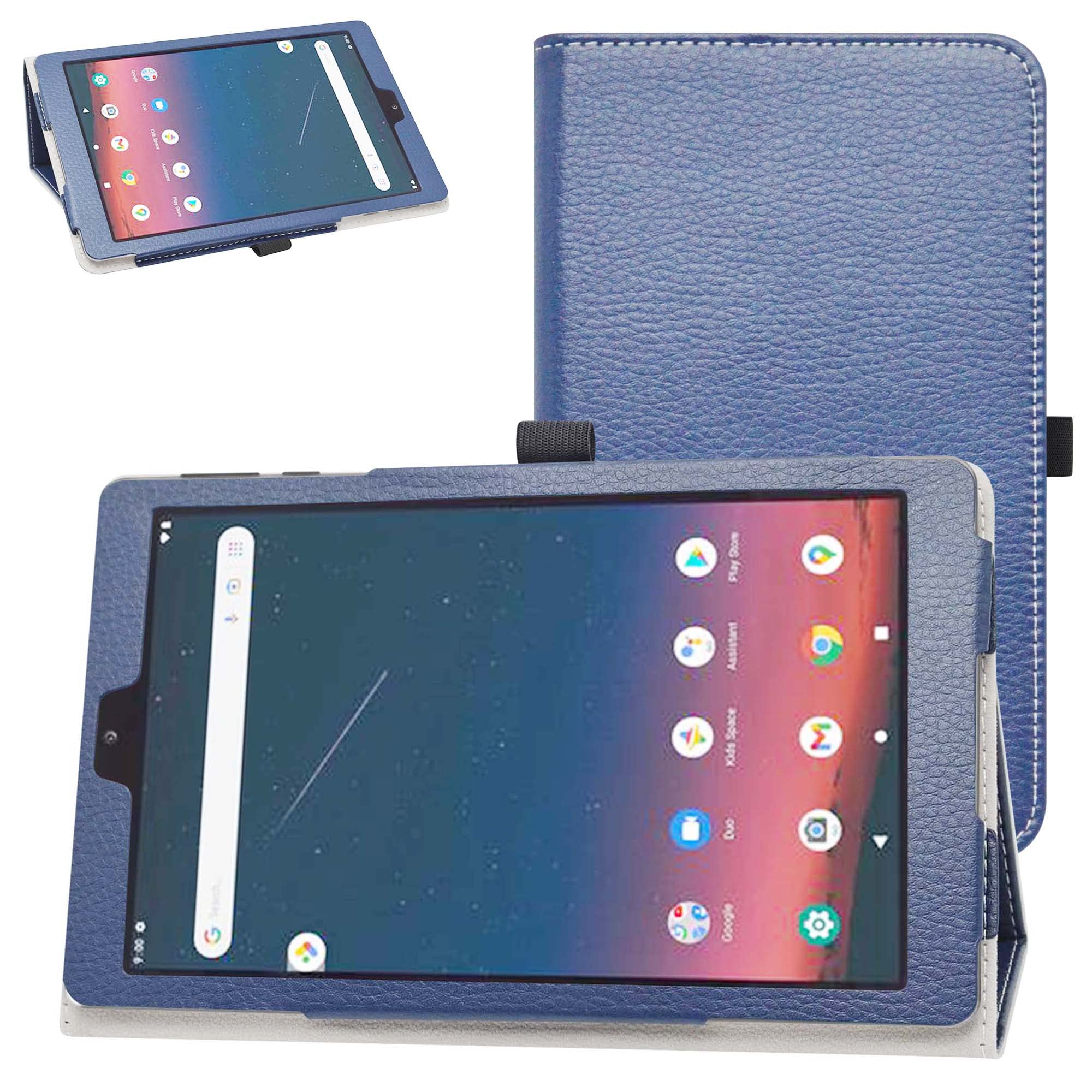 Bigefor Onn 8 inch Tablet Case 2022, PU Leather Folio 2-Folding Stand Cover, Tablet Accessories for Onn 8 inch (2022 Model:100071483) 8'' Tablets, Dark Blue