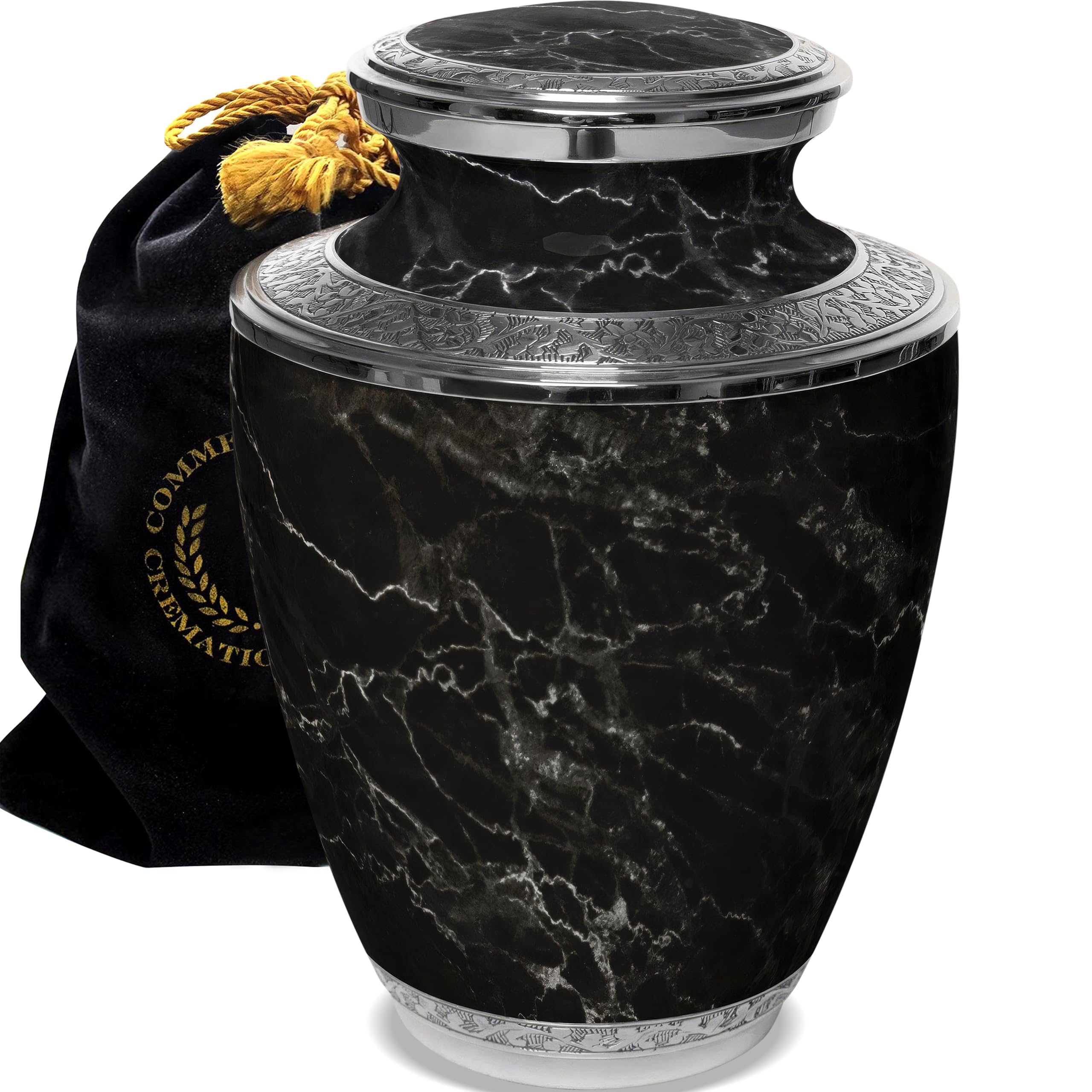 Urnes funéraires pour cendres humaines adultes en marbre XL 504 cm³ pour sépulture