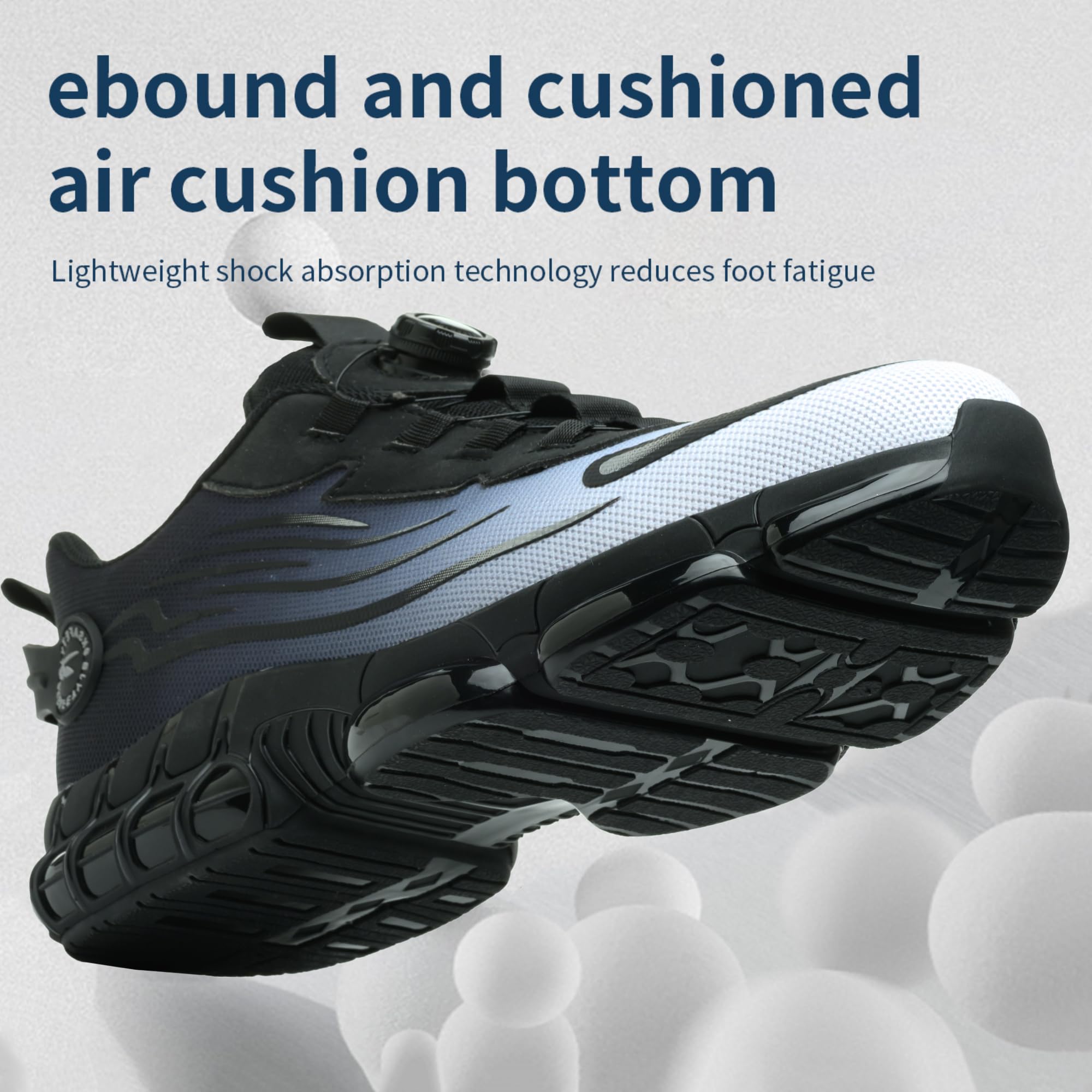 Chaussures de Sécurité Hommes Légère Baskets Securite Femme Confortable Chaussures de Travail Embout Acier Protection Respirante