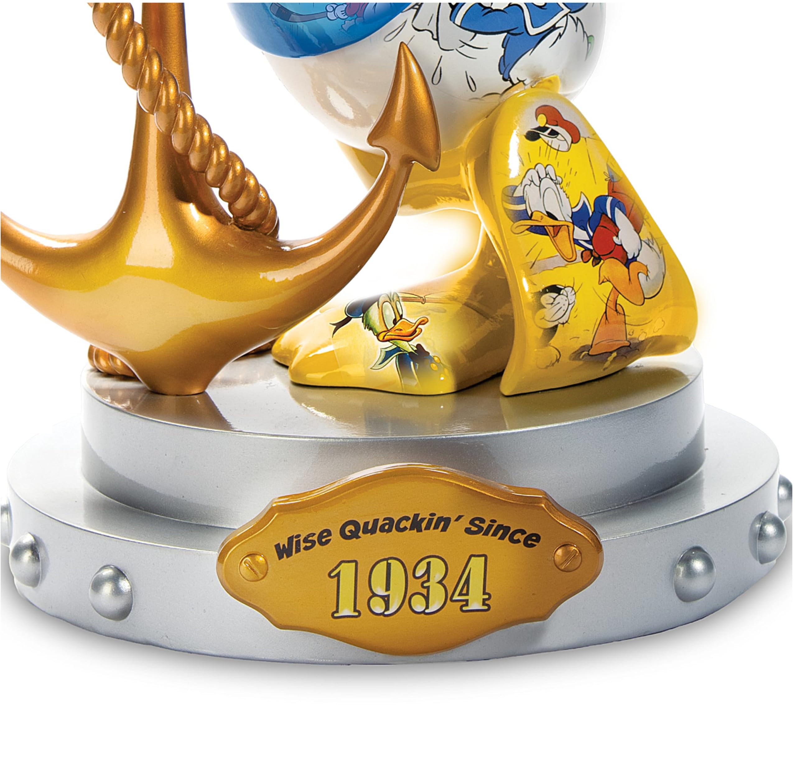Amazon.com: The Bradford Exchange Disney Donald Duck Hand-Painted