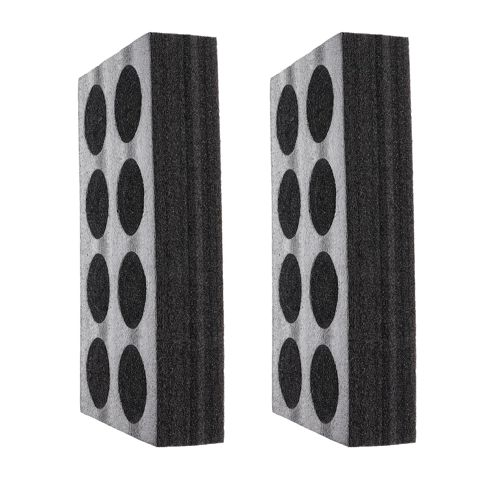 Plateaux Porte-Gobelets Lot de 2 Supports en Mousse Noire 8 Trous pour Verres Tasses Boissons à Emporter pour Camping Voiture Caravane Bateau