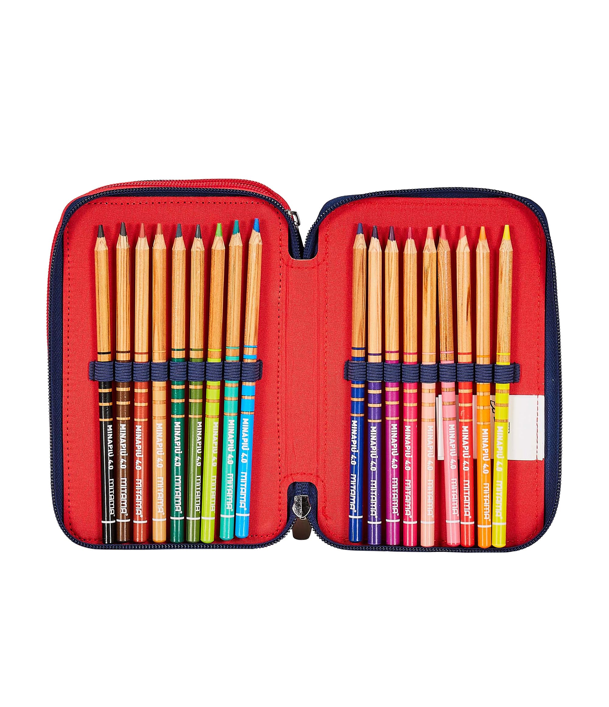 Seven Astuccio Scuola 3 Scomparti, SPIDER-MAN - WEBBED WONDER, Blu Rosso - Portapenne Multi Scomparto Con Matite, Penne e Colori