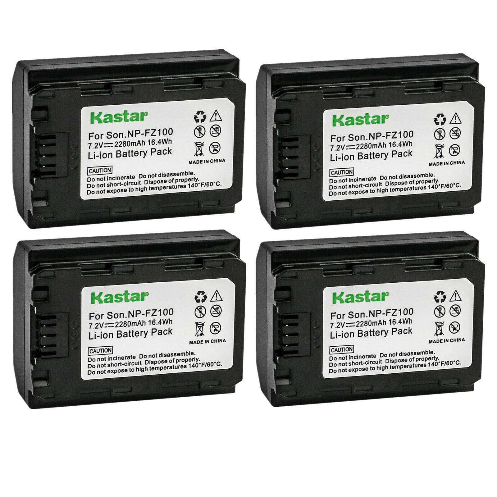Amazon.com : Kastar 4-Pack NP-FZ100 Rechargeable Li-ion Battery