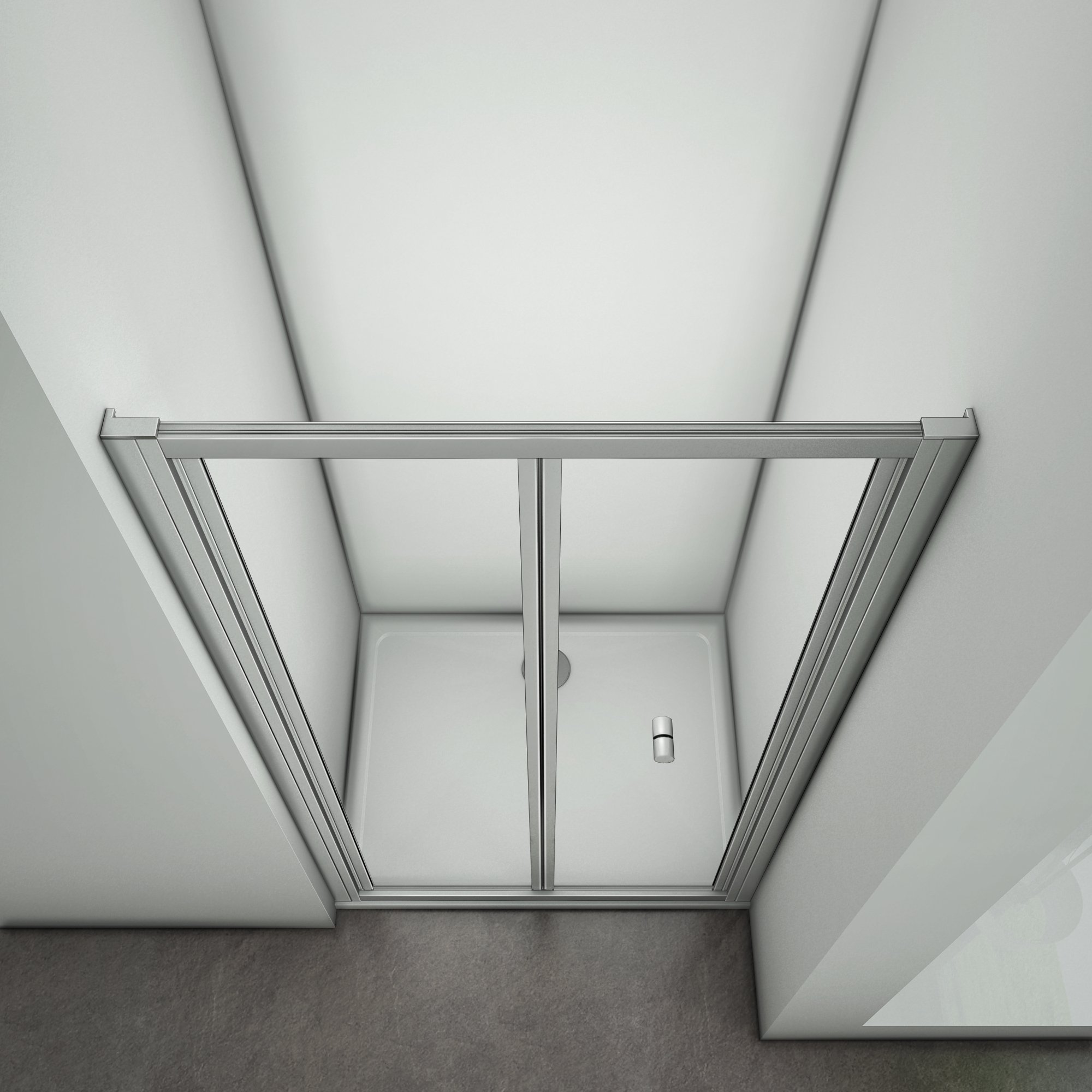 Mamparas Puerta Abatible Pantalla de Ducha 5mm cristal para 100x185cm