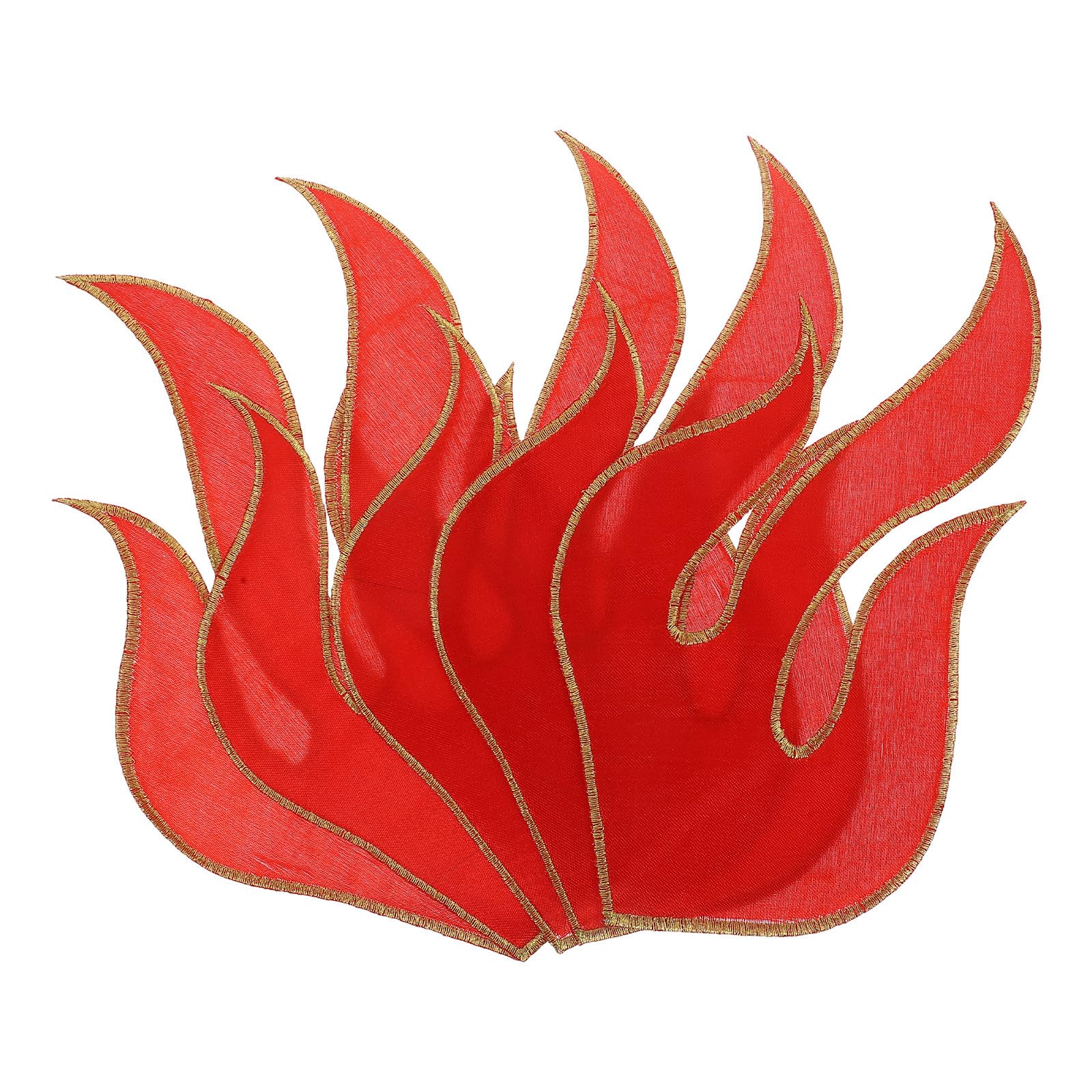 Écussons Brodés Thermocollants 5pcs Flammes Rouges pour Vêtements