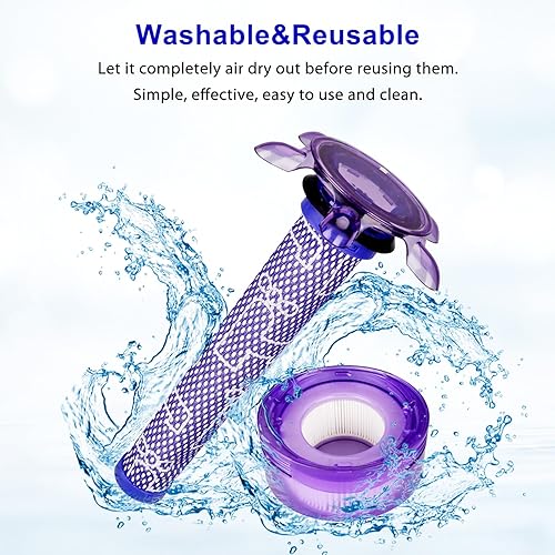 Miniatura 8 de Lemige V7 V8 Kit de repuesto de filtro para aspiradoras inalámbricas Dyson V7 V8 Slim Animal Absolute Motorhead SV10 SV11 SV25