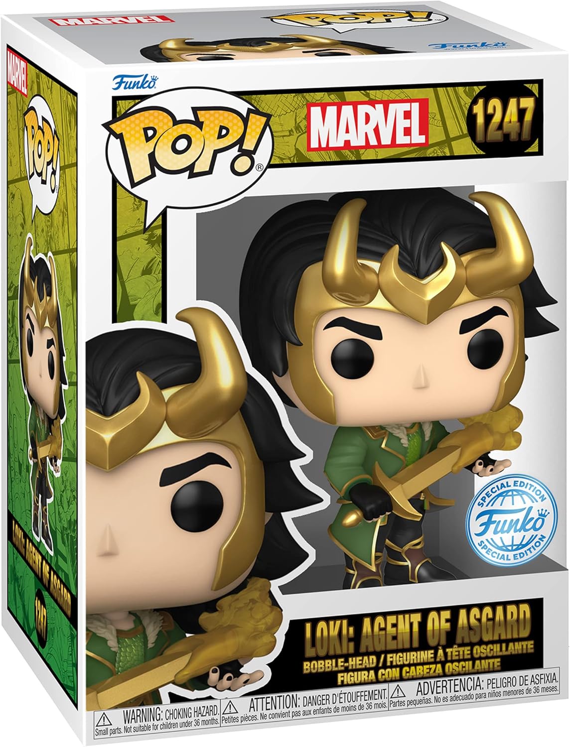 Funko Pop Marvel #1247 - Loki: Agent of Asgard (Exclusive) Red Suit (Regular) - Image 3