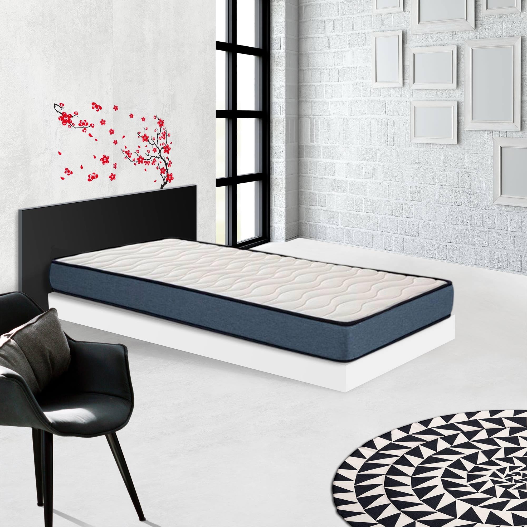 WELL HOME MOBILIARIO & DECORACIÓN Colchón ZENT Roller, Medida 90x190cm (Altura 17cm), Transpirable, Adaptable, Atérmico