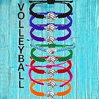 Vista 45 de Sportybella Volleyball Charm Bracelet- Adjustable Bracelets with Volleyball Charm. Ideal Volleyball Gifts & Souvenir for Volleyball Players. Unisex