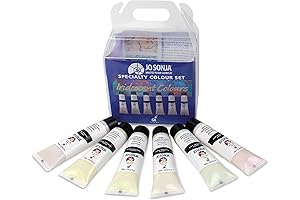 Chroma Jo Sonja 6-Color Iridescent Acrylic Paint Set