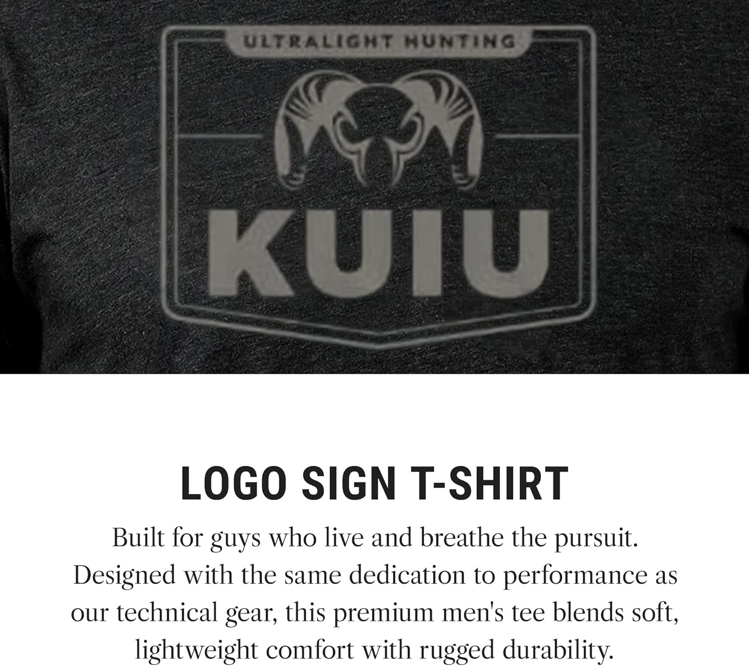 KUIU Logo Sign T-Shirt for Men – Lightweight Cotton Polyester Hunting Tee – Soft, Durable Standard Fit Crew Neck - Image 4