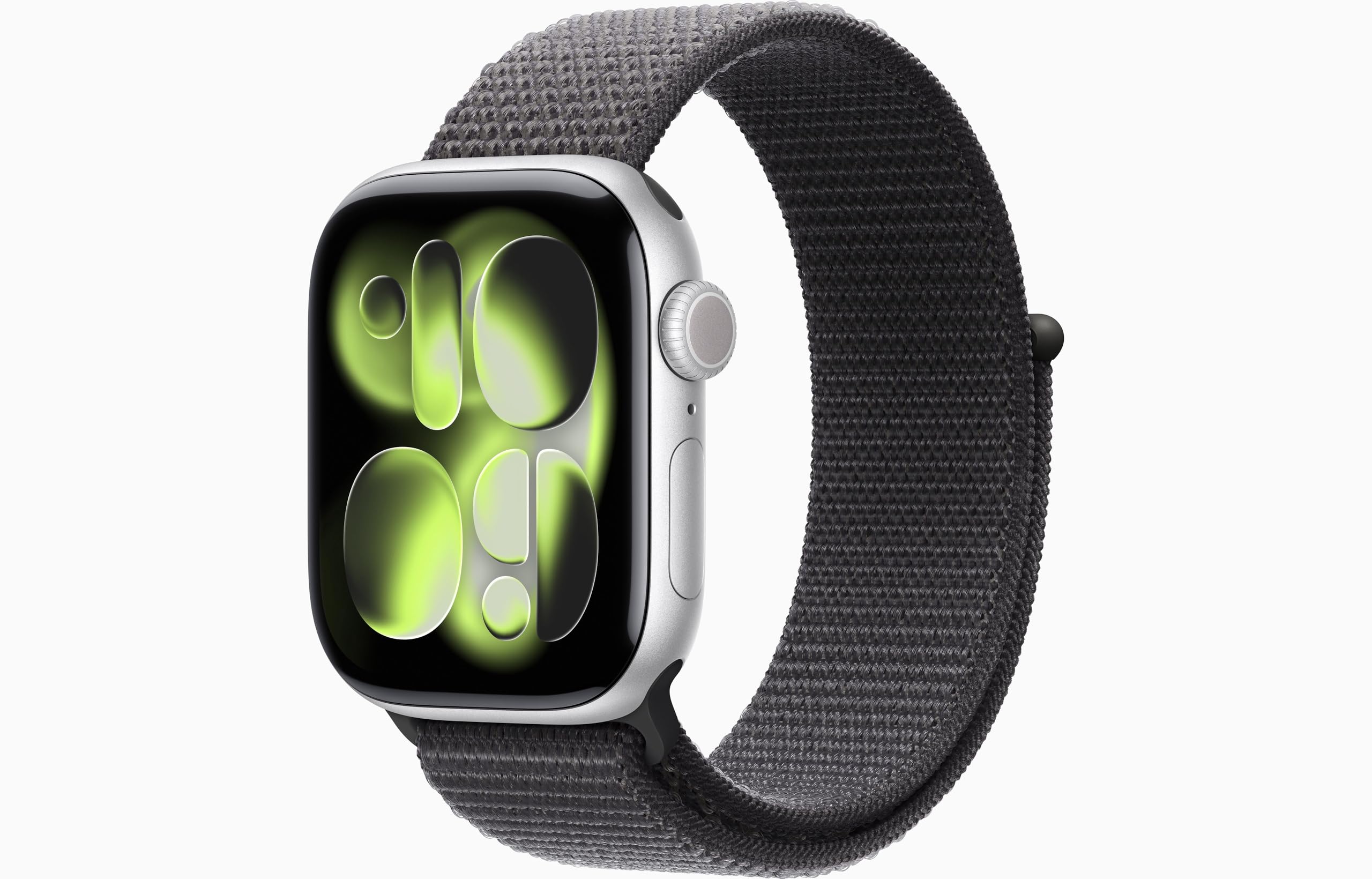 Apple Watch Series 11 [GPS + Cellular, 42mm] Silver Aluminum Case with Dark Gray Sport Loop Band, One Size (Renewed)