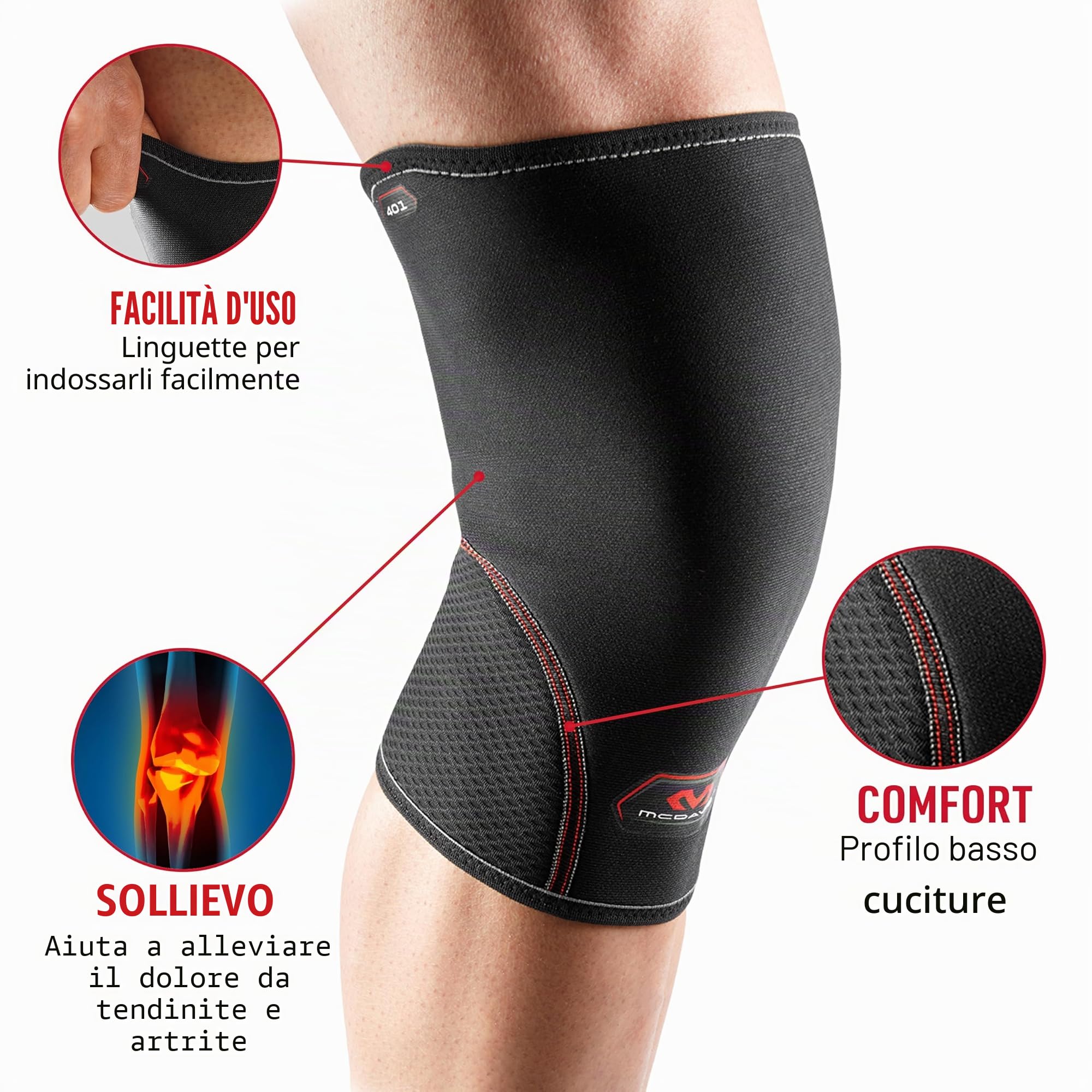 McDavid 401 – Ginocchiera
