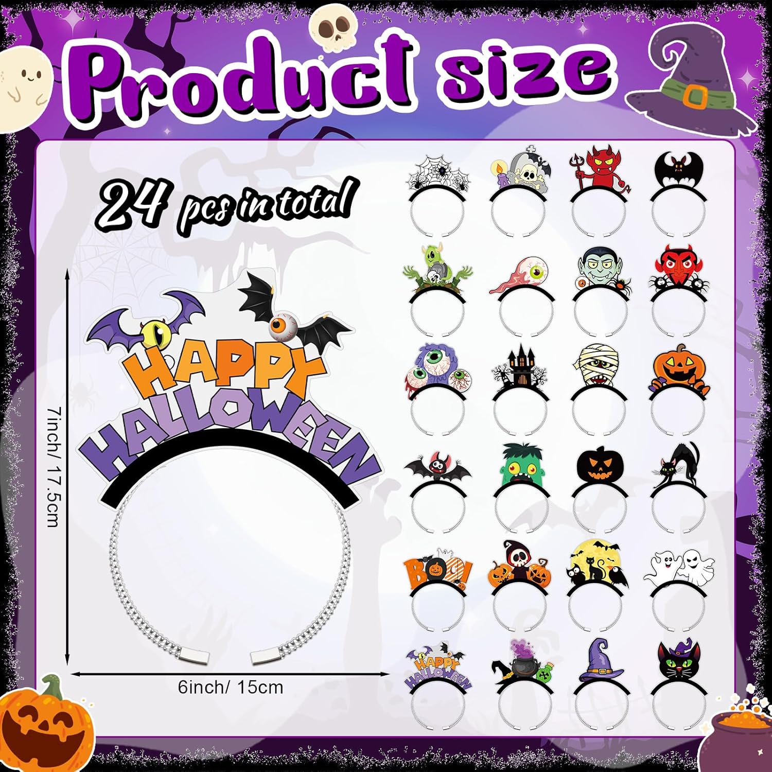 24 Mexican Paper Hats Fiesta Party Favors Sombrero Paper Headbands for Holiday Themed Party Decorations