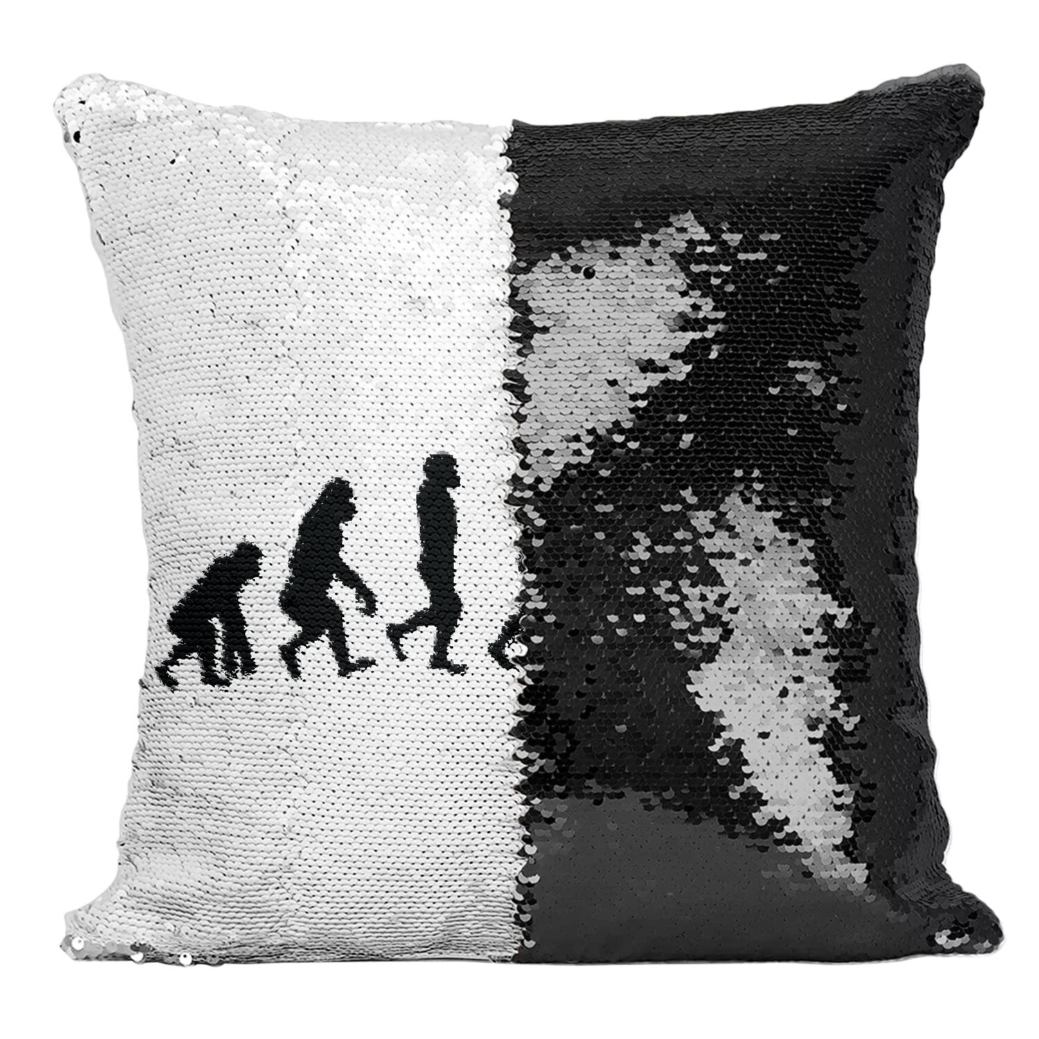 Coussin avec Housse Sequin Noir de qualité pour passionné de lecture