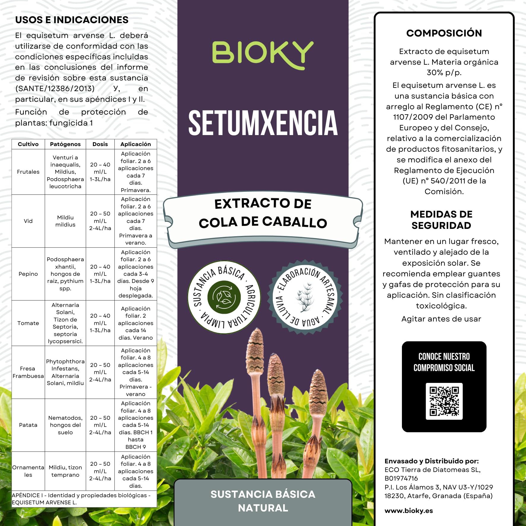Purín de Ortiga 1L + Extracto de Cola de Caballo para Plantas 1L Aporta Hierro y Nutrientes Esenciales - Mejora Defensas Naturales de Plantas - Producido por Decocción y Fermentación