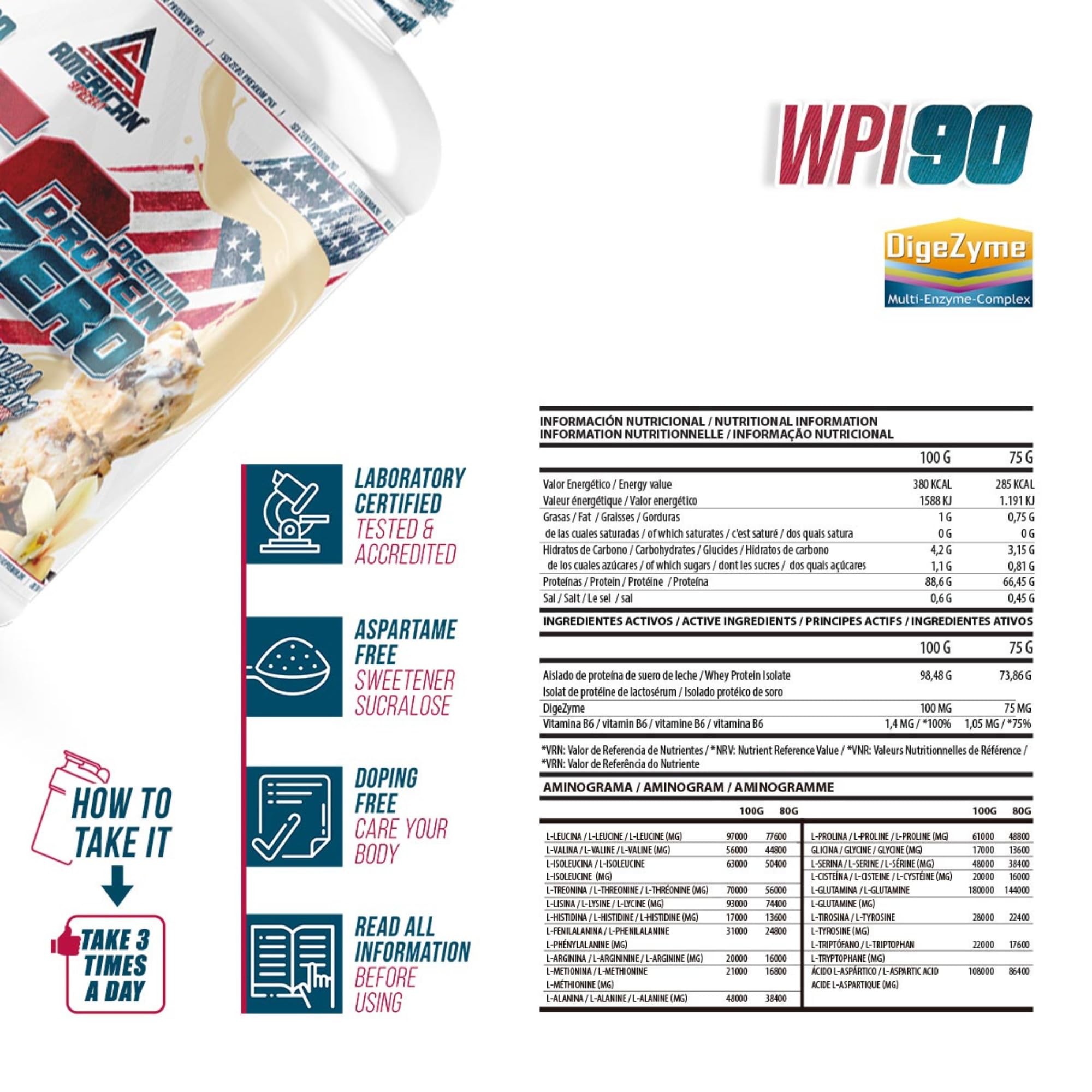 Proteina Isolada Zero 2kg | 0% Azúcares y 0% Grasa | Proteina Whey Isolate | Iso Whey Zero | Proteinas Isolate | Aumenta Músculo Sin Grasa | Bajo en Carbohidratos | Vainilla
