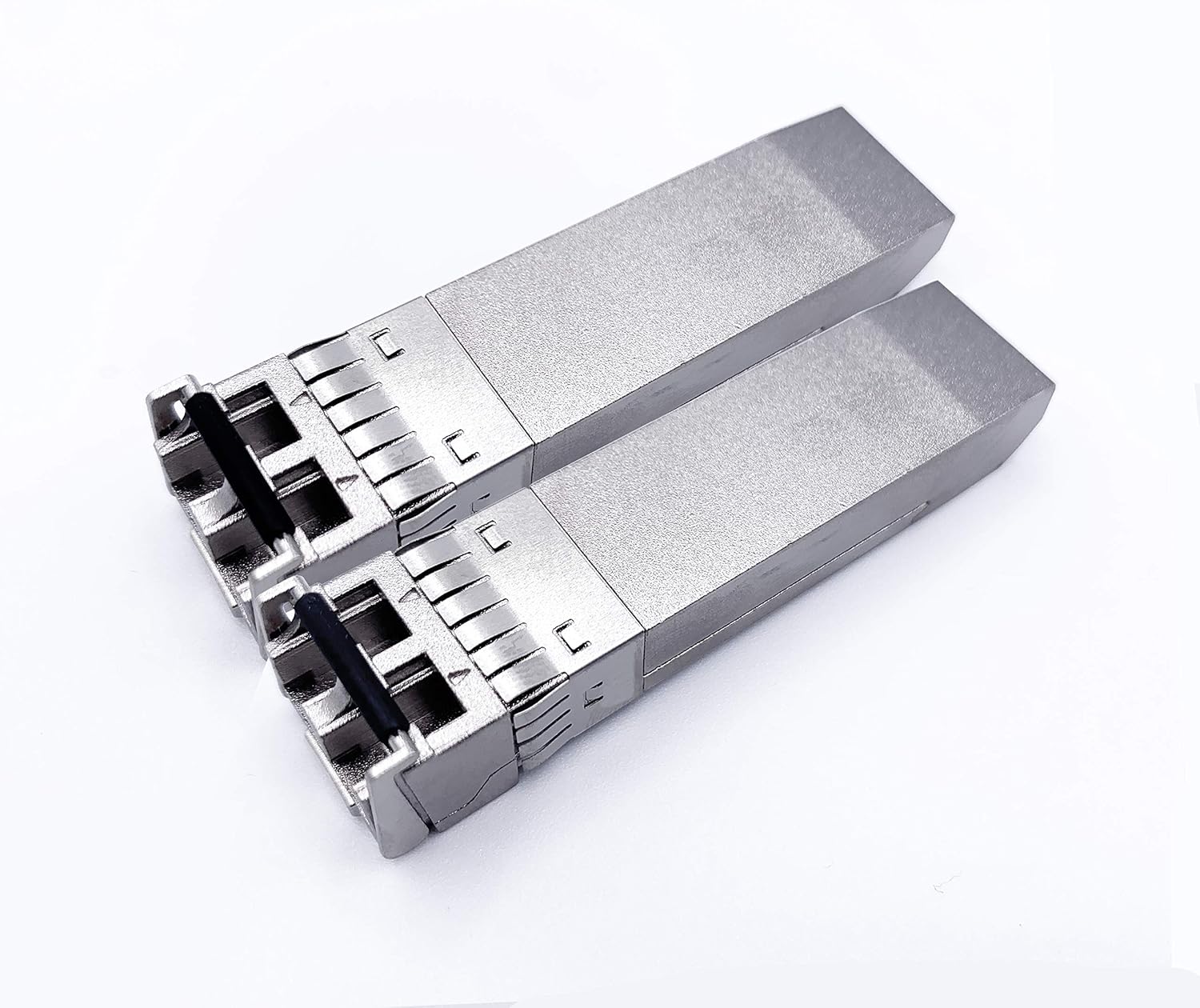 Elfcam® - 2 Pack 10Gb SFP+ Transceiver Module 850nm SR, Compatible with Cisco SFP-10G-SR and Open Switch, with LC/UPC Duplex Multimode Connector (OM3/OM4/OM5), 10GBase-SR SFP+, DDM 300M