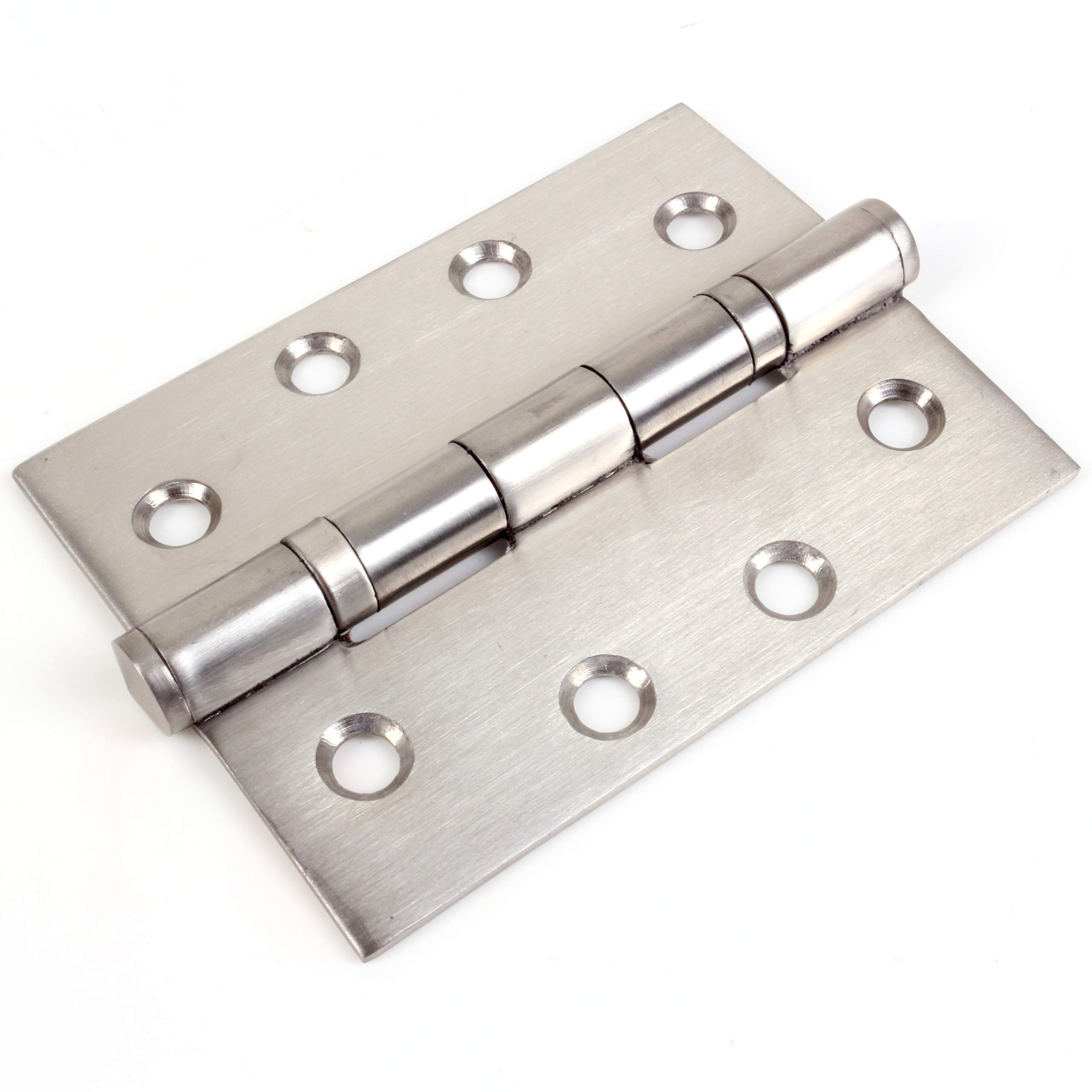 White Hinge White 5X Pairs Of Ball Bearing Door Hinges - Satin Stainless Steel 4" 100Mm Hinges