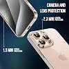Babilden iPhone 16 Pro Max Kamera Korumalı Şeffaf Silikon Kılıf