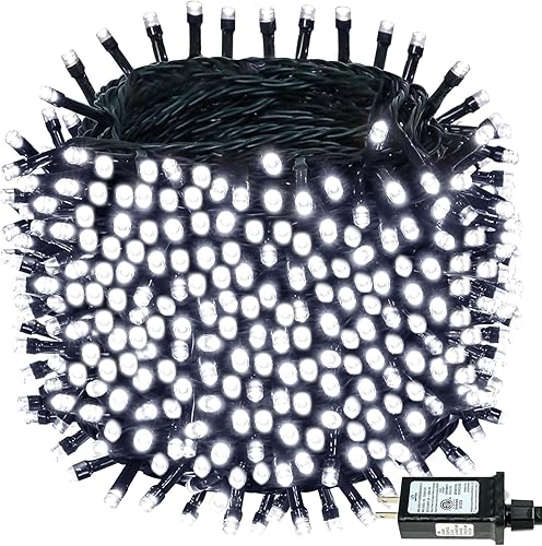 Miniatura 22 de 240 luces LED inteligentes de Navidad que cambian de color controladas por aplicación, cadena de luces RGB parpadeantes impermeables de 95 pies,