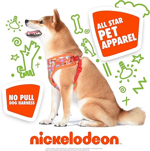 Miniatura 3 de Nickelodeon Arnés para perros grandes para perros grandes, chaleco antitirones con personajes de Nickelodeon de Rugrats, Hey Arnold y más  Arnés