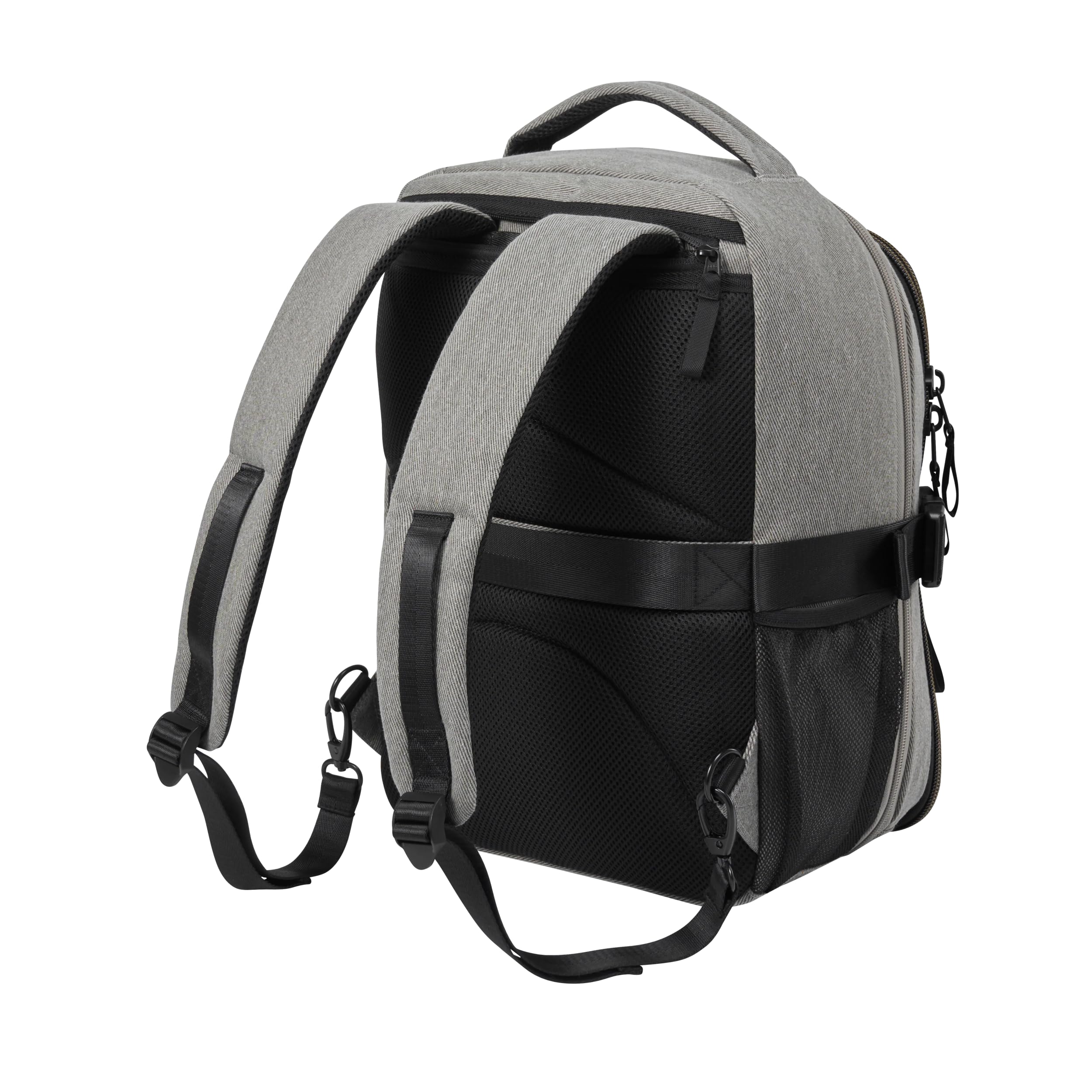 Cabin Max Evos Bolsa Viaje 40x30x20 Mochila Extensible de Mano híbrida con Ruedas (40 x 30 x 15 cm y 40 x 30 x 20 cm), Gris, 40x30x15, Equipaje de Mano Debajo del Asiento