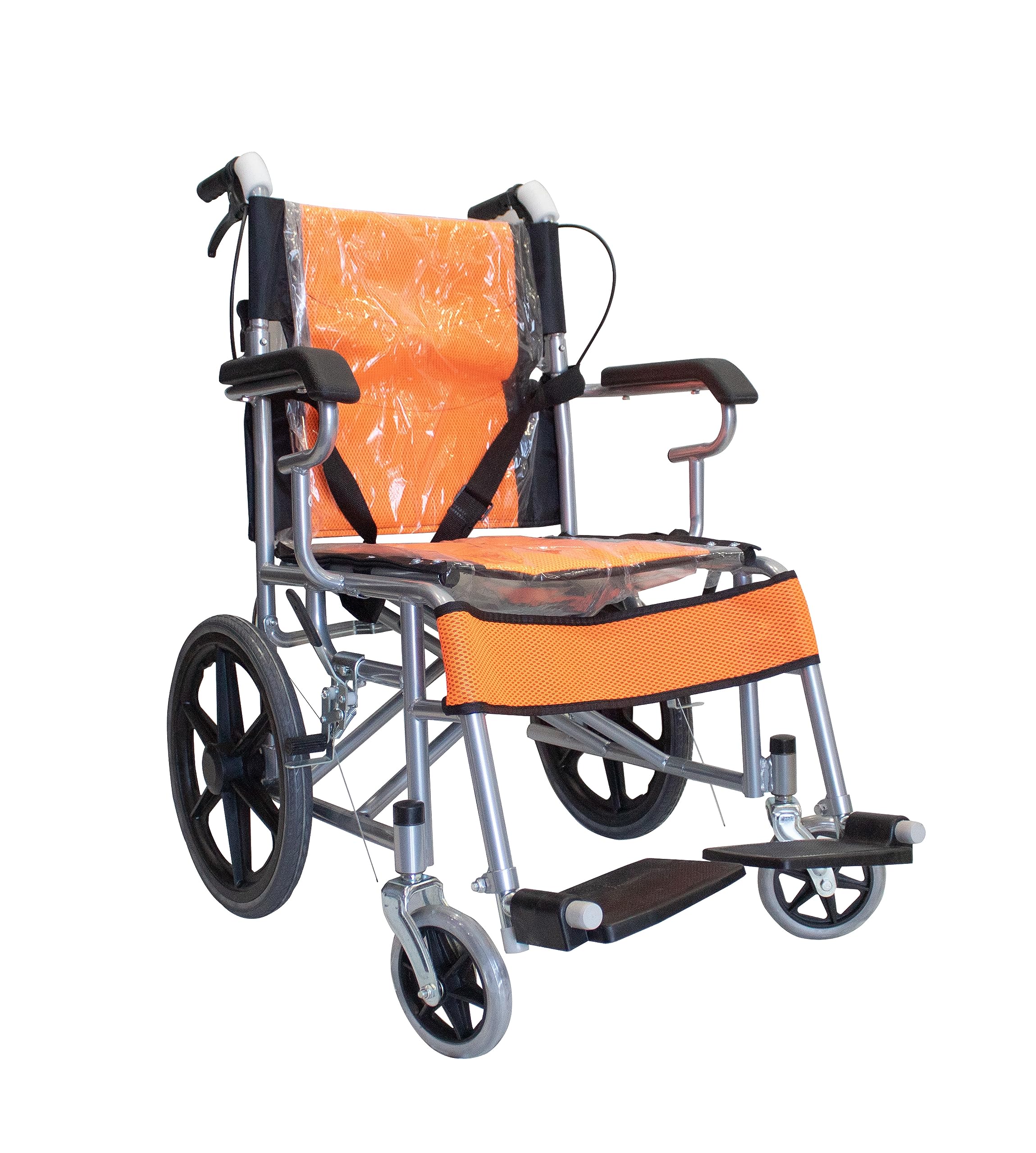 Wheelchair Self Propel Folding Portable Propelled Wheel chair - Lightweight Folding Self-Propelled Wheelchair, Portable Light Chair,Aluminium