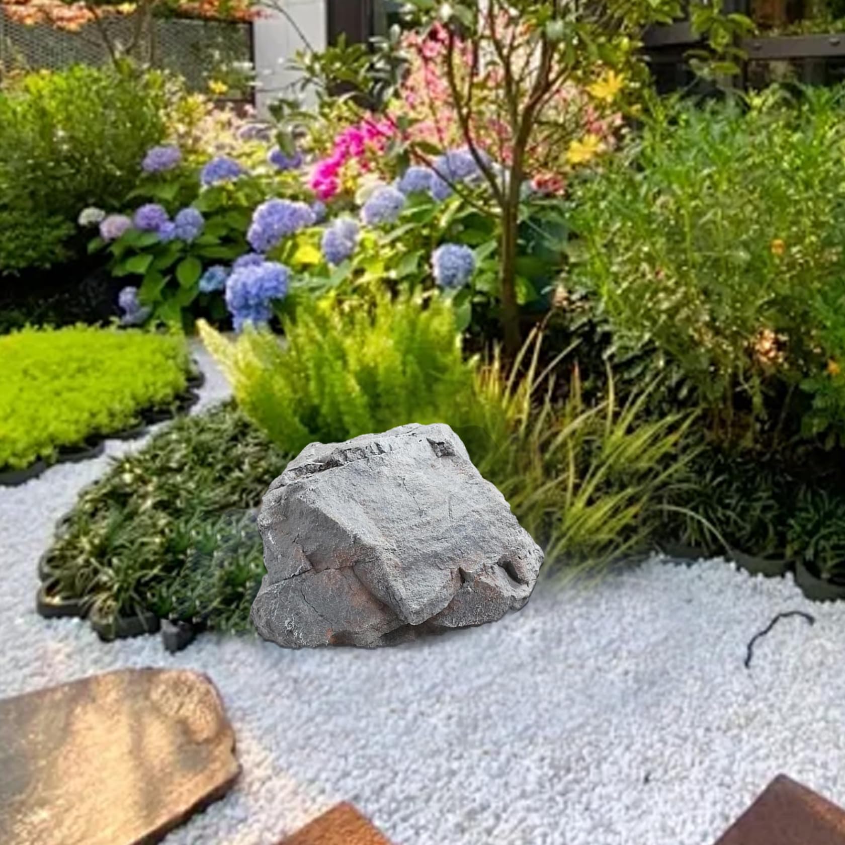 Fake Rocks For Garden Fake Rock Landscape Ideas Artificial Grass Landscapes Featuring