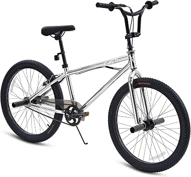 Pipleo BMX Bike, 20 24 inch Kids Bike, Bikes for Kids 6-14, Boys & Girls Bike with 4 Pegs, High-Carbon Steel BMX Frame, 360 Handlebar Rotation