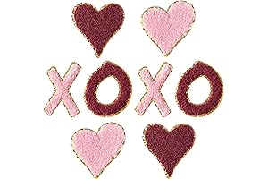 XOXO Chenille Patches for Valentine's Day