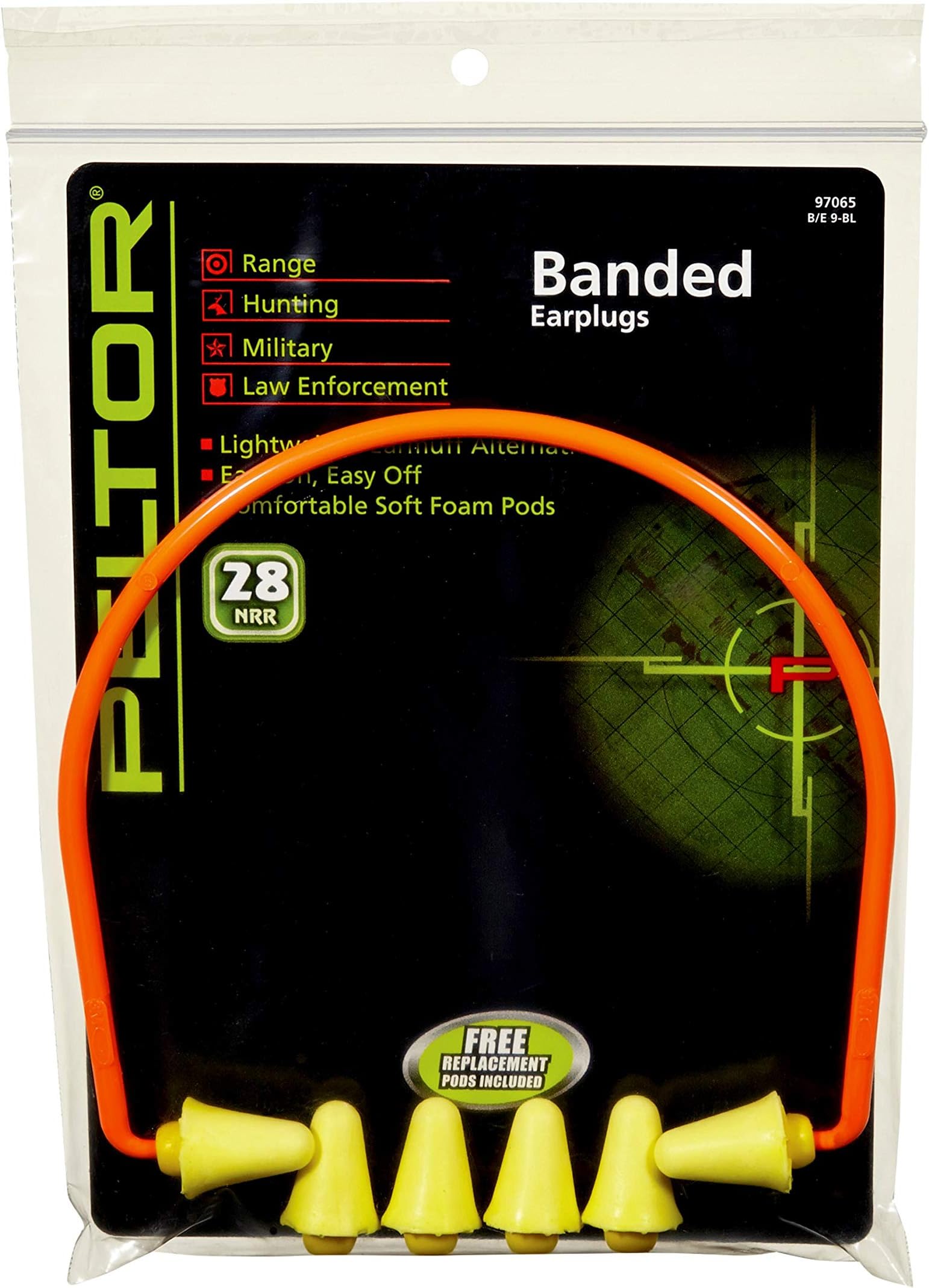 Walker's Saftey ProTek Ear Plug Band, 25Db Protection