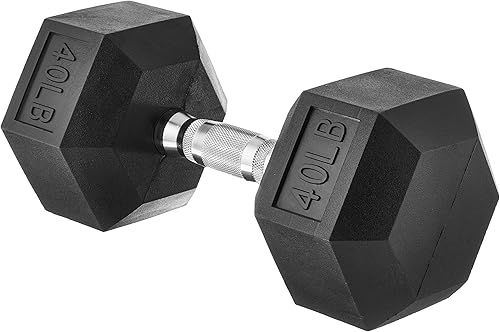 Tienda Basics Rubber Hex Dumbbell Hand Weight
