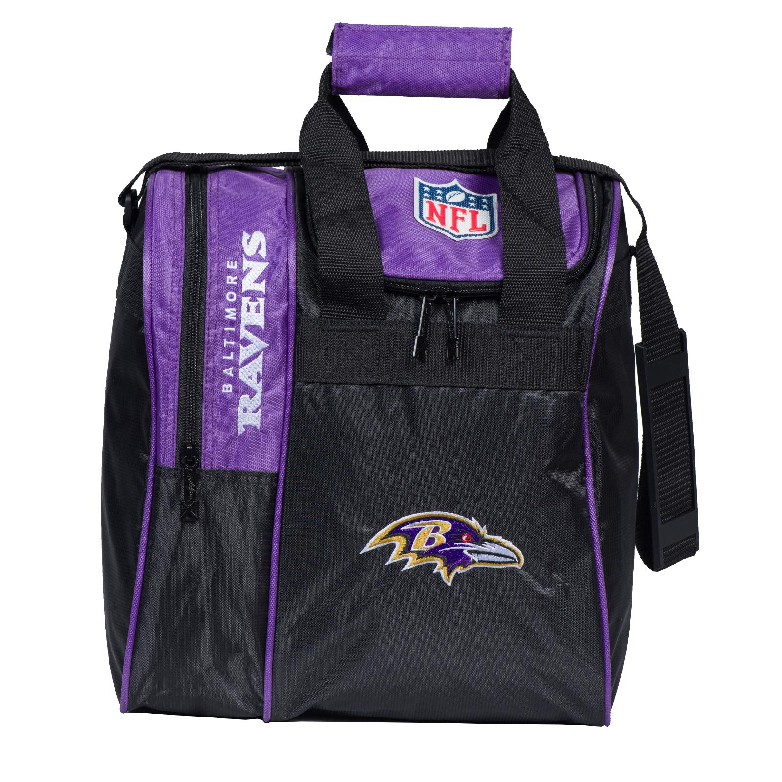 KR Strikeforce Officially Licensed NFL Single Bowling Ball Tote Bag with Shoe Compartment