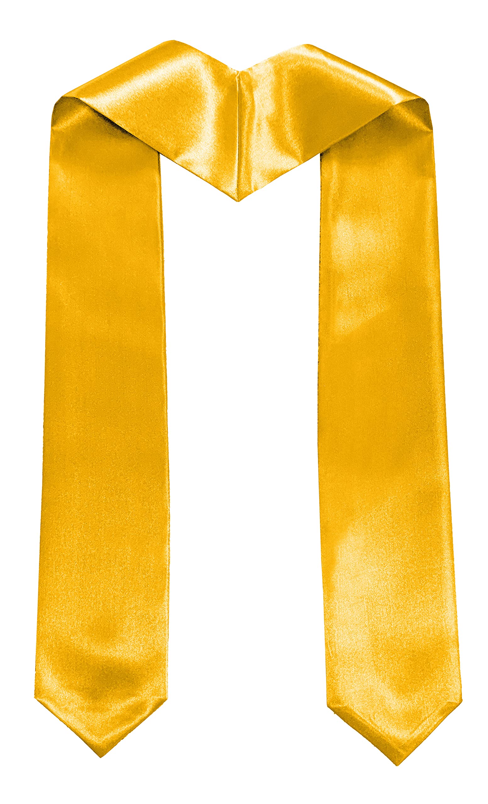 TngHui Embroidered Gold Graduation Stole Classic End With Trim Unisex Adult 60