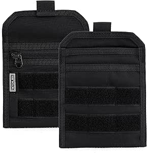 TACTICAL_GEEK EXT3 EDC Pouch, Organizer Leggero con Cerniera YKK, Borsa in Nylon CORDURA 500D con Tasca Indipendente per Utensili Quotidiani Multiuso e Piccoli Accessori, Nero