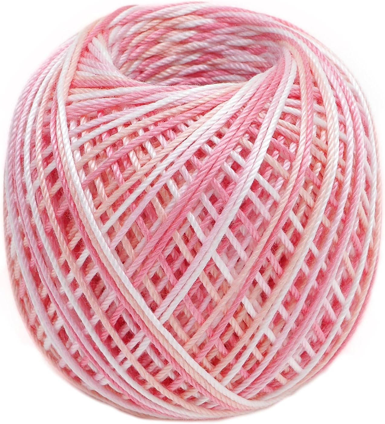 Made In orimupasu 絲 Knotted Work Thread Colorful Thick Lace Yarn Col. T702 Pink Series Approximately/40 m