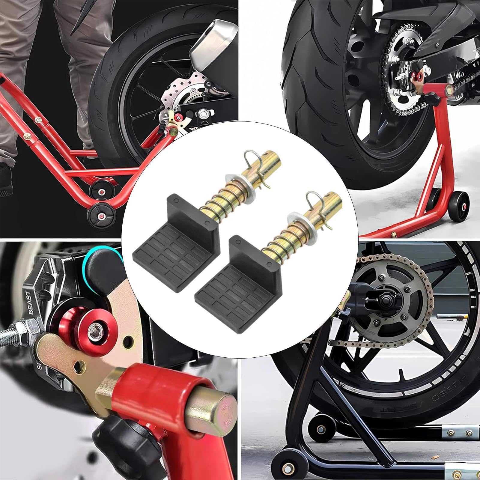 Béquille Arrière De Moto – 2 Pièces De Support De Paddock En Fer, Support De Levage De Bobine De Bras Oscillant Pour VTT, Route Et Vélos à Pignon Fixe, Accessoires