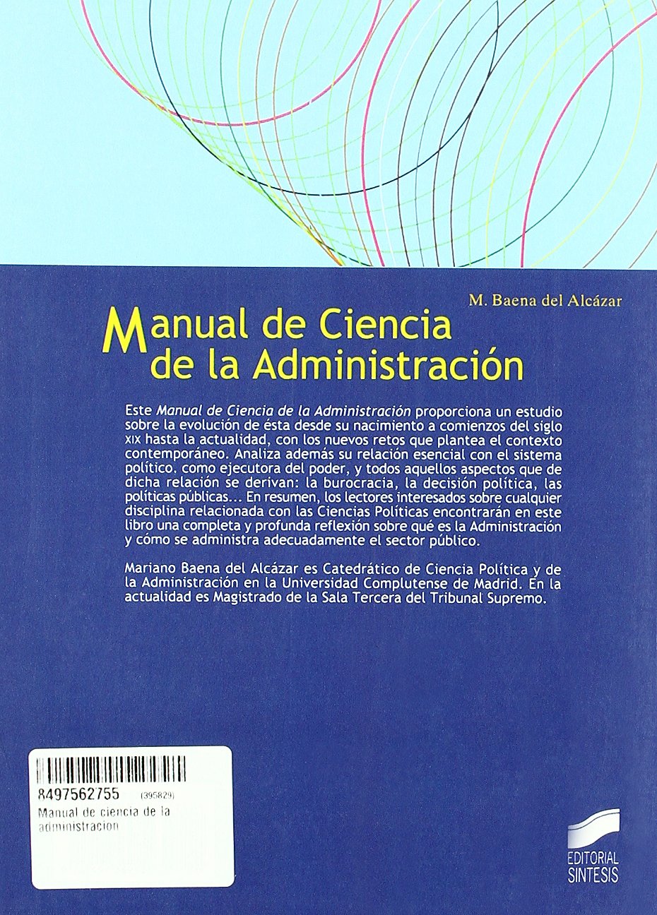 Manual de ciencia de la administración: 1 (Ciencias políticas. Manuales)