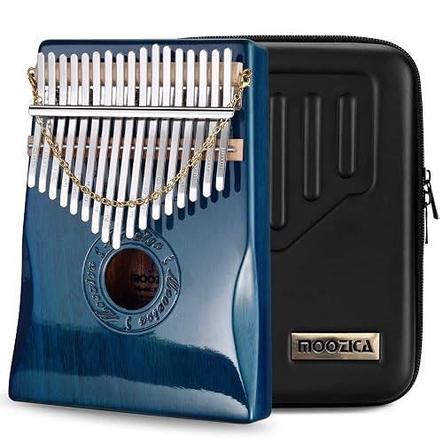 Mahogany Wood Professional Marimba Mbira with Piano Lacquer Finishing (Blue-K17BP)