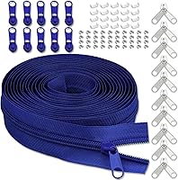 Vista 16 de Cinta de cremallera de nailon #3 para coser: YZSFIRM 10 yardas negras por The Yard Cremalleras de bobina de nailon para costura DIY y manualidades