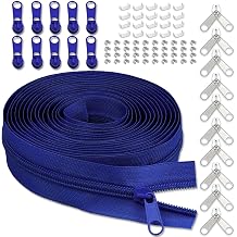 YZSFIRM 10 Yards #3 Royal Blue Nylon Zipper Tape by The Yard for Sewing