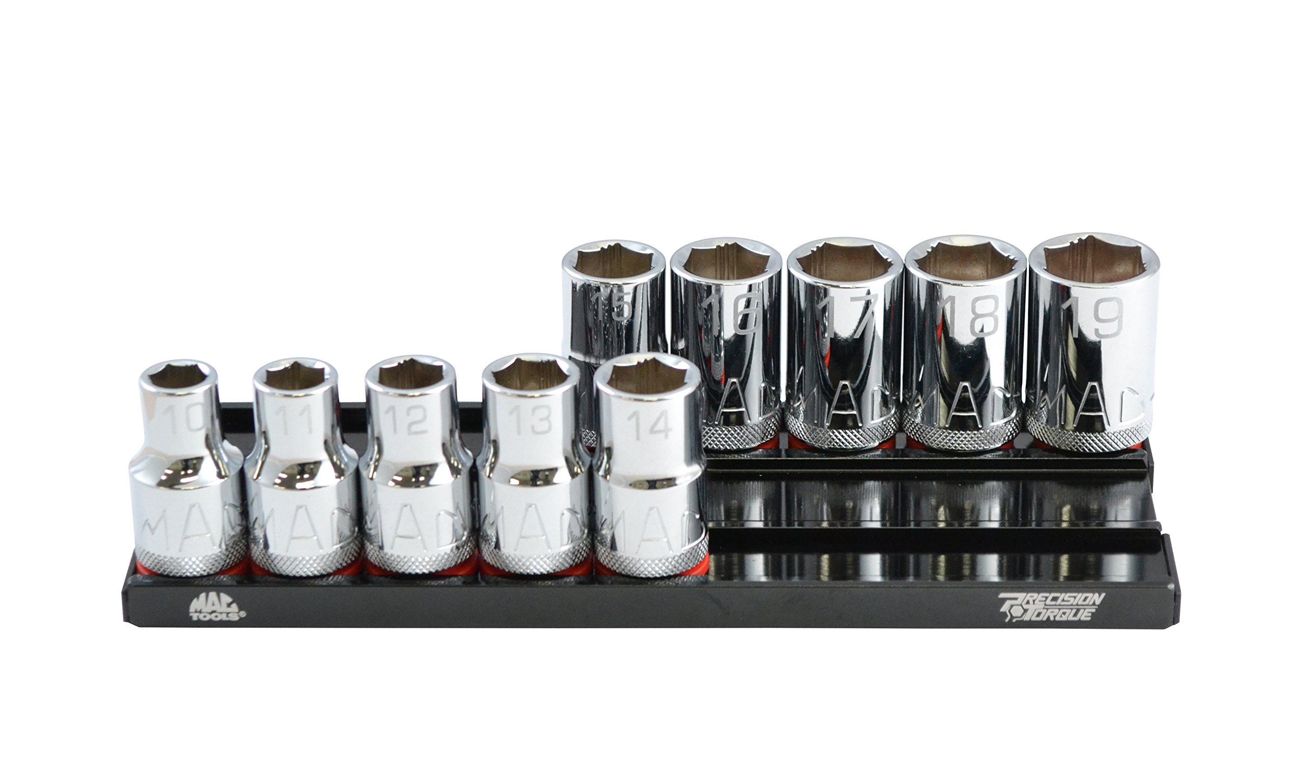 マックツール MacTools 1/2 ソケット10本セット 10mm～19mm（1mm刻み